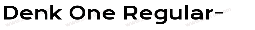 Denk One Regular字体转换